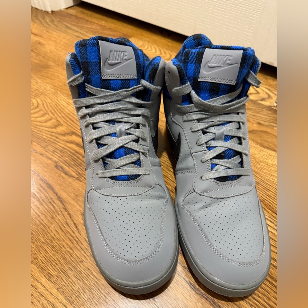 Nike Air Buroughs, Blue Plaid sz 11.5 - Picture 4 of 11